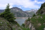 Photo-titre pour cet album:Randonnée au lac et barrages d'Emosson (Suisse), le 25/06/2005